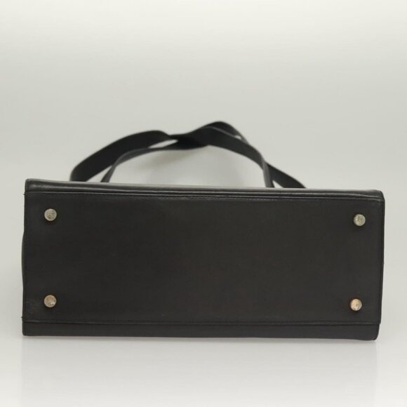 Salvatore Ferragamo Gancini Shoulder Bag Leather Black Gold Auth - Picture 13 of 16